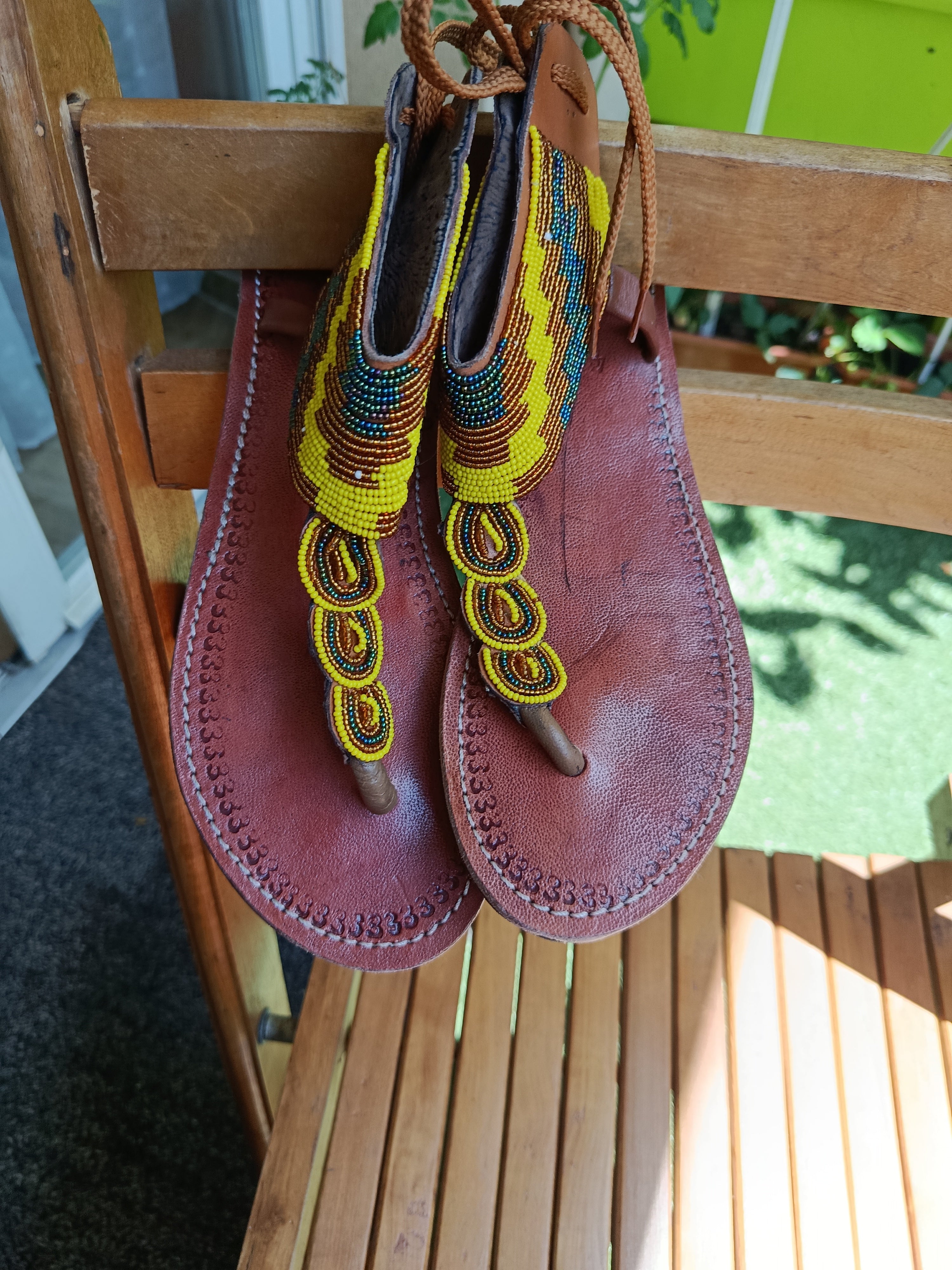 Sandales cuir Masai femme – Élégance artisanale épurée