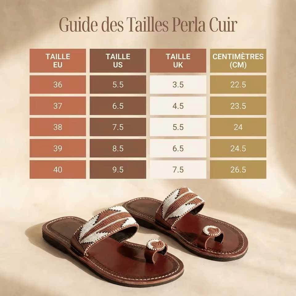 Nyasi  Tong cuir Masaï | Perlacuir