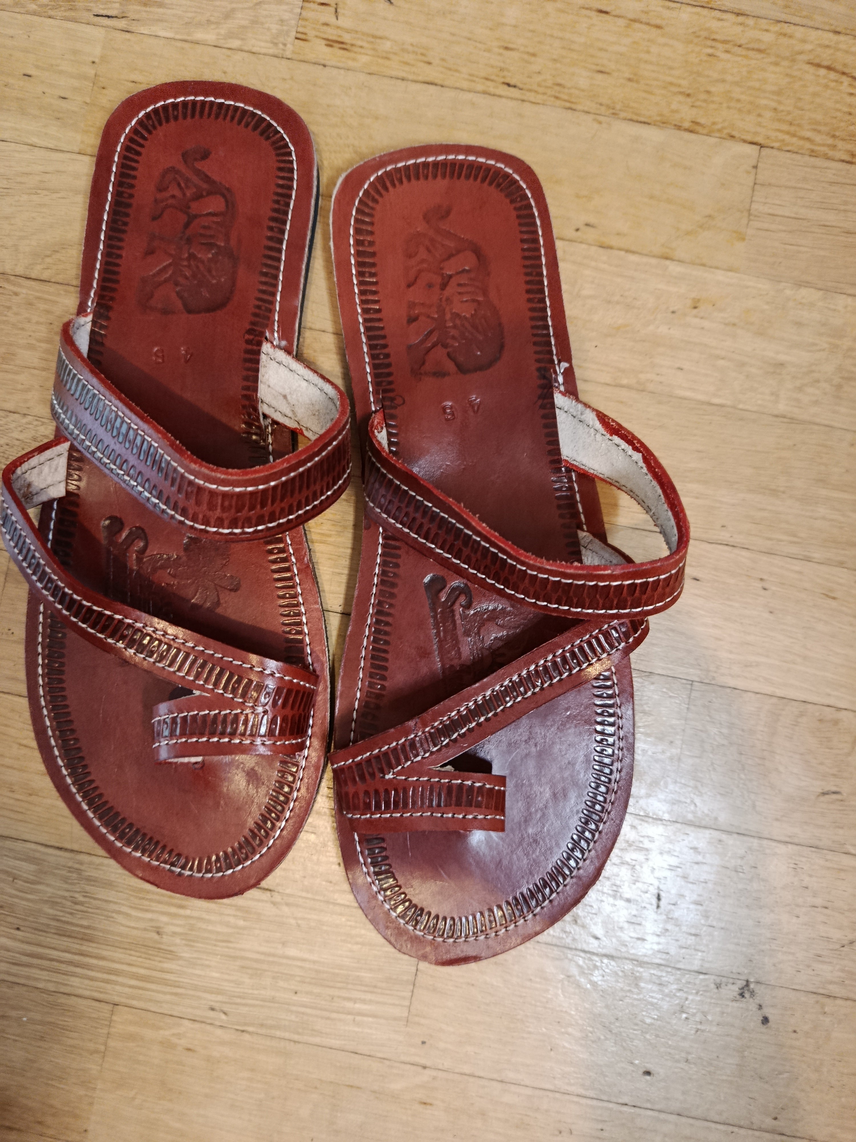 Sandales en cuir Homme