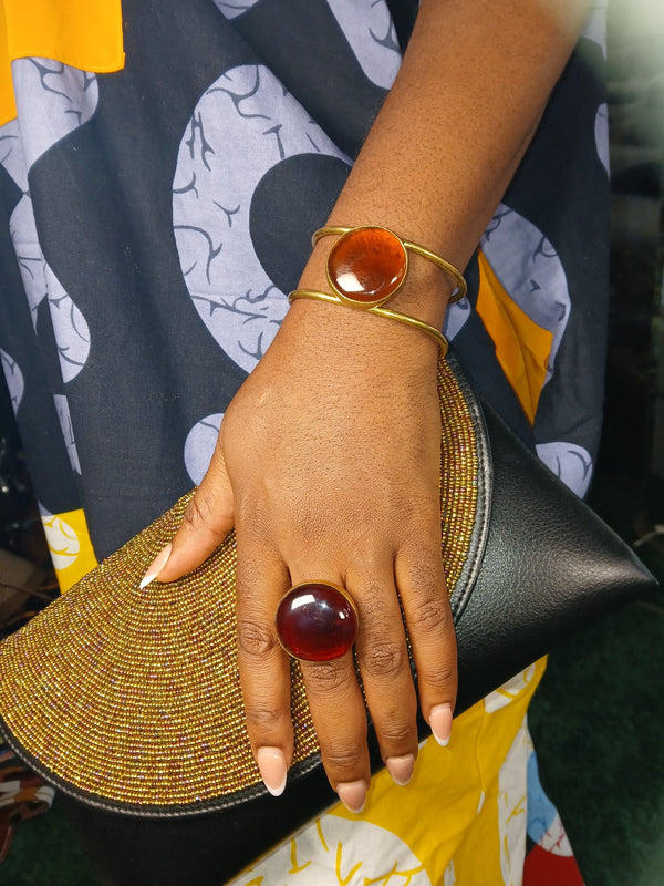 Bague et bracelet en laiton